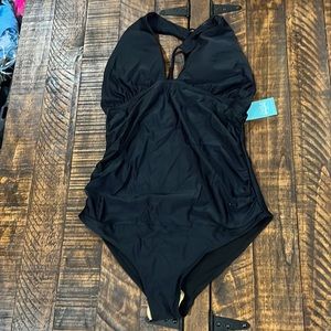 Maternity Black flattering swimsuit size medium